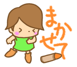 Fairy of crayons sticker #7934568