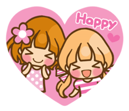 The girl who loves pink(no.2) sticker #7935301