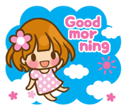 The girl who loves pink(no.2) sticker #7935302