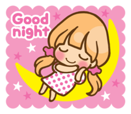 The girl who loves pink(no.2) sticker #7935303