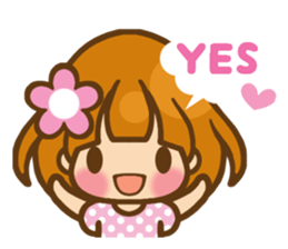 The girl who loves pink(no.2) sticker #7935306