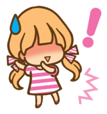 The girl who loves pink(no.2) sticker #7935309