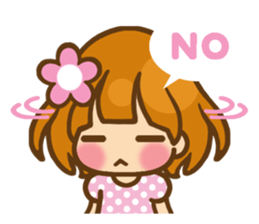 The girl who loves pink(no.2) sticker #7935310