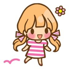 The girl who loves pink(no.2) sticker #7935313