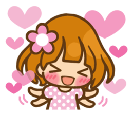 The girl who loves pink(no.2) sticker #7935315