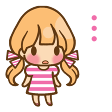 The girl who loves pink(no.2) sticker #7935316