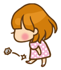 The girl who loves pink(no.2) sticker #7935318