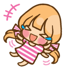 The girl who loves pink(no.2) sticker #7935320