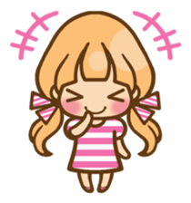 The girl who loves pink(no.2) sticker #7935321