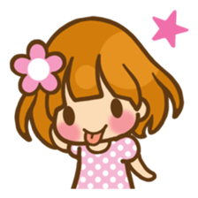 The girl who loves pink(no.2) sticker #7935323