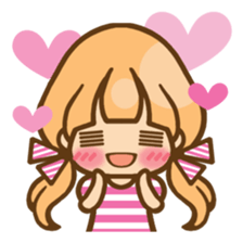 The girl who loves pink(no.2) sticker #7935325