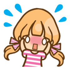 The girl who loves pink(no.2) sticker #7935328