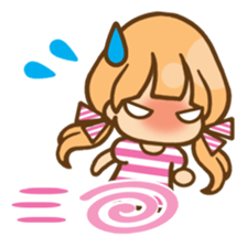 The girl who loves pink(no.2) sticker #7935329