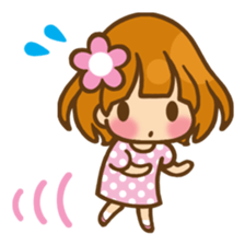 The girl who loves pink(no.2) sticker #7935331