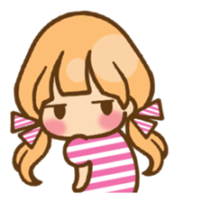 The girl who loves pink(no.2) sticker #7935332