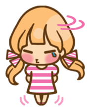 The girl who loves pink(no.2) sticker #7935333