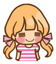 The girl who loves pink(no.2) sticker #7935336