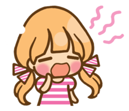 The girl who loves pink(no.2) sticker #7935337