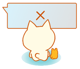 Fluffy cat & hamster sticker #7935958