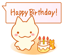 Fluffy cat & hamster sticker #7935960