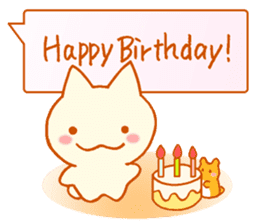 Fluffy cat & hamster sticker #7935960