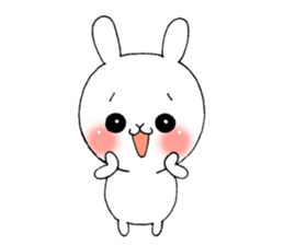 Three white rabbits sticker #7936382