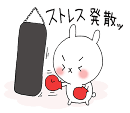 Three white rabbits sticker #7936386