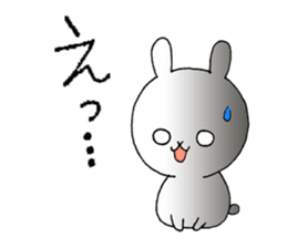 Three white rabbits sticker #7936396