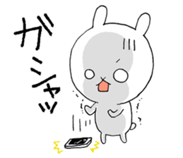 Three white rabbits sticker #7936397