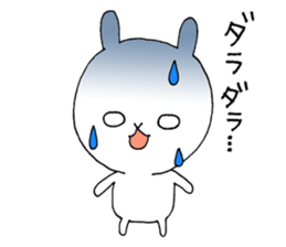 Three white rabbits sticker #7936398