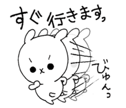 Three white rabbits sticker #7936404