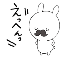 Three white rabbits sticker #7936409