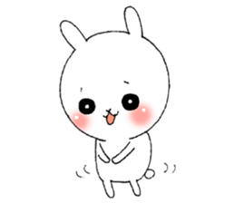 Three white rabbits sticker #7936417