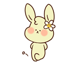 hula rabbit sticker #7936711