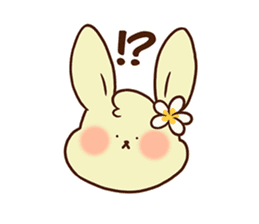 hula rabbit sticker #7936714
