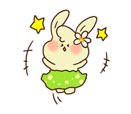 hula rabbit sticker #7936728
