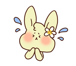 hula rabbit sticker #7936731