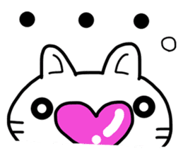 Heart Nose Cat2 sticker #7936922