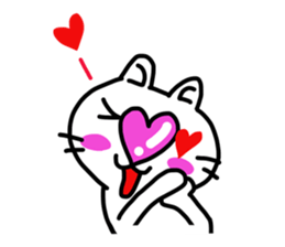 Heart Nose Cat2 sticker #7936932