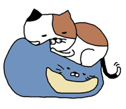 Mikeneko no mikeosan sticker #7938555