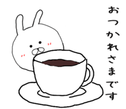 Chibi rabbit loose honorific sticker #7939584