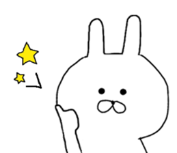 Chibi rabbit loose honorific sticker #7939596