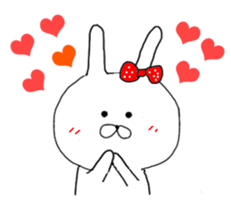 Chibi rabbit loose honorific sticker #7939613