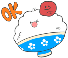 rice boy and plum kun sticker #7939940