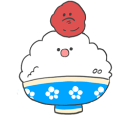 rice boy and plum kun sticker #7939943