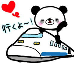 Panda and Kitten are loving couple sticker #7939989