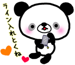 Panda and Kitten are loving couple sticker #7940009