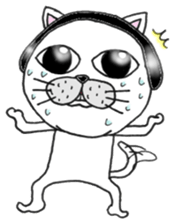 Cats are surprised. sticker #7940581