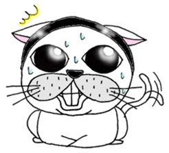 Cats are surprised. sticker #7940583