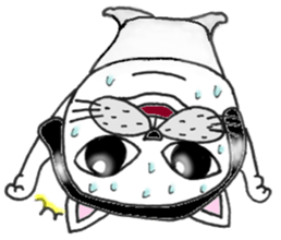 Cats are surprised. sticker #7940592